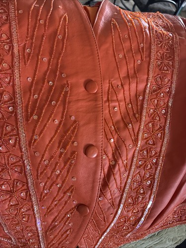 Leather Great Color Set Of Blazer & Skirt No Tags But Barely Used To None - Picture 3 of 14