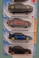HOT WHEELS ' 98 SUBARU IMPREZA 22B - STI VERSION SET OF FOUR VARIATIONS