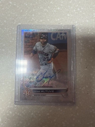 2022 Topps Chrome Logofractor Chrome Auto Jose Altuve #CA-JA Astros