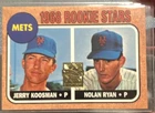Topps 1968 Rookie Stars Jerry Koosman Nolan Ryan Card #177 Mets Baseball Rookie