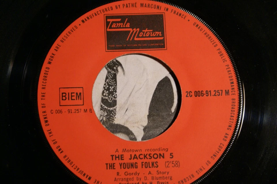 Original French single 45 T / JACKSON FIVE / TAMLA MOTOWN /  MICHAEL JACKSON - Photo 4/4