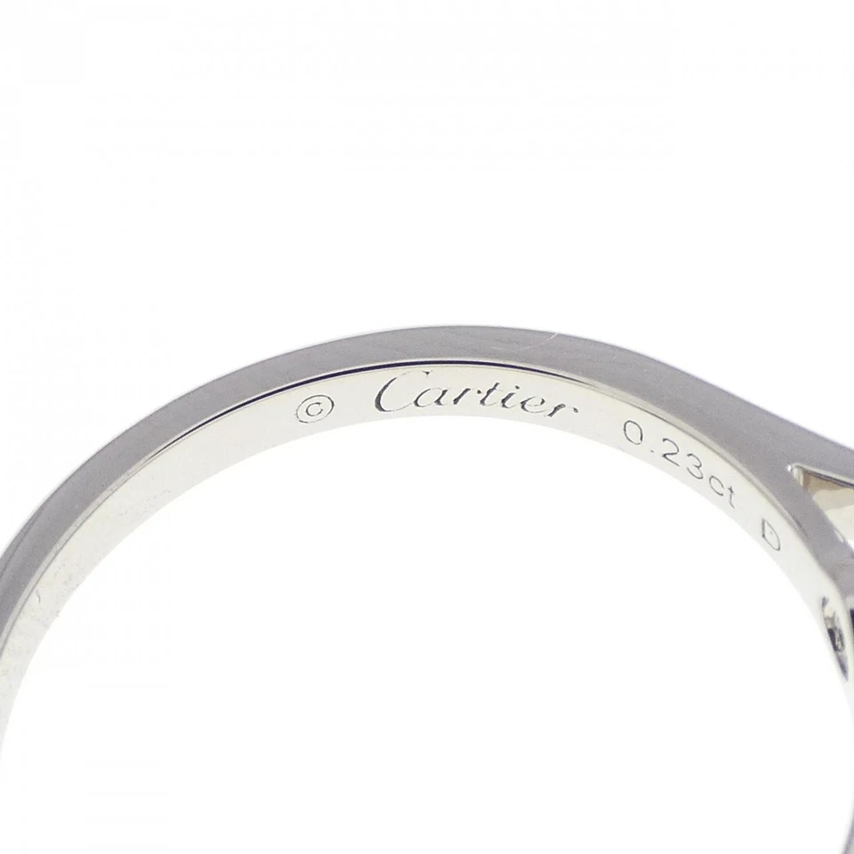 Auténtico anillo solitario Cartier 1895 0,23 quilates E VVS1 EN MUY BUENA CONDICIÓN #260-007-853-3974 Foto 4 de 4