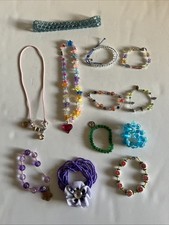 Girls Jewelry Lot 12pcs Necklaces Bracelets