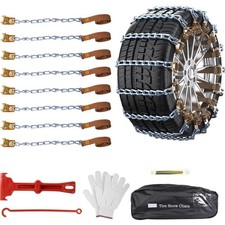 Schneeketten 8er Set Universal Auto Reifen Ketten für Alle Fahrzeuge