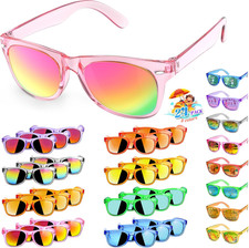 24 Pack Kids Sunglasses Bluk Party Favors - Goodie Bags Stuffers for Children Ag