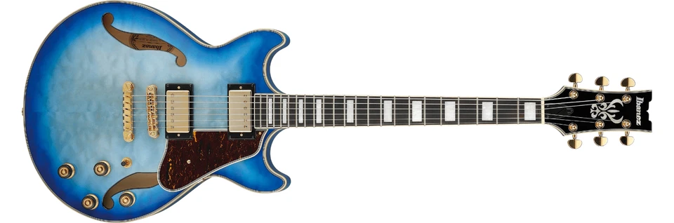 Ibanez Artcore AM93QM Semi-Hollow Electric Guitar - Jet Blue Burst - Image 2 of 4