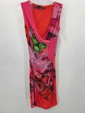 Pre-Owned Roberto Cavalli Pink Size Small Knee Length Sleeveless Dress