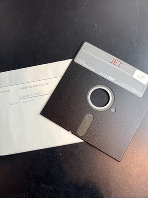 Jet by SubLogic - Commodore 64 / 64C / 128D / 128 / SX-64 5.25'' Video Game Disk