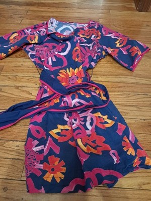 Frances Valentine Doris Mini Dress Belt Botanical Bash Resort No Sz Use Measurem
