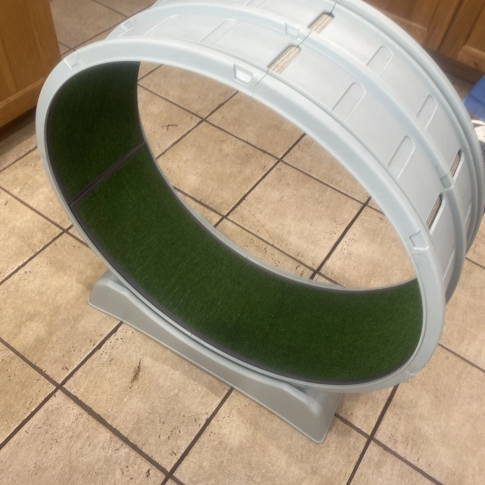 Cat Treadmill Running Wheel with Carpeted Runway Indoor Exercise Wheel