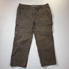 Duluth Trading Co Flex Fire Hose Cargo Pants Men 38x30 Brown Utility