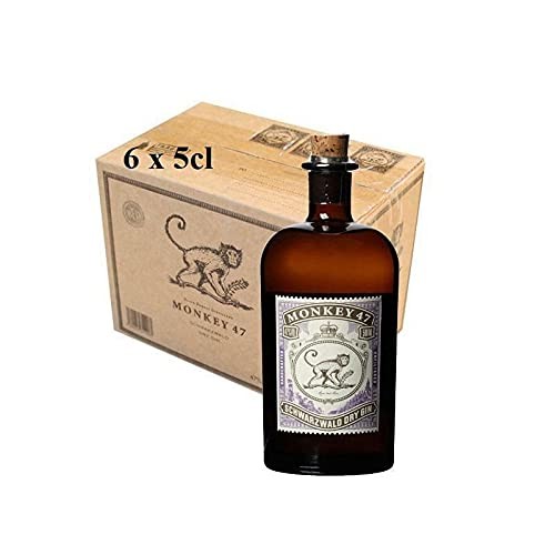 MONKEY 47 SCHWARZWALD DRY GIN MIGNON MINIATURE 6 BOTTIGLIE DA 5 CL - Foto 1 di 1