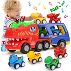 Dinosaur Toys for 1 2 3 4 Year Old Boys Girls, 5 in 1 Dinosaurs Truck Toys Gift