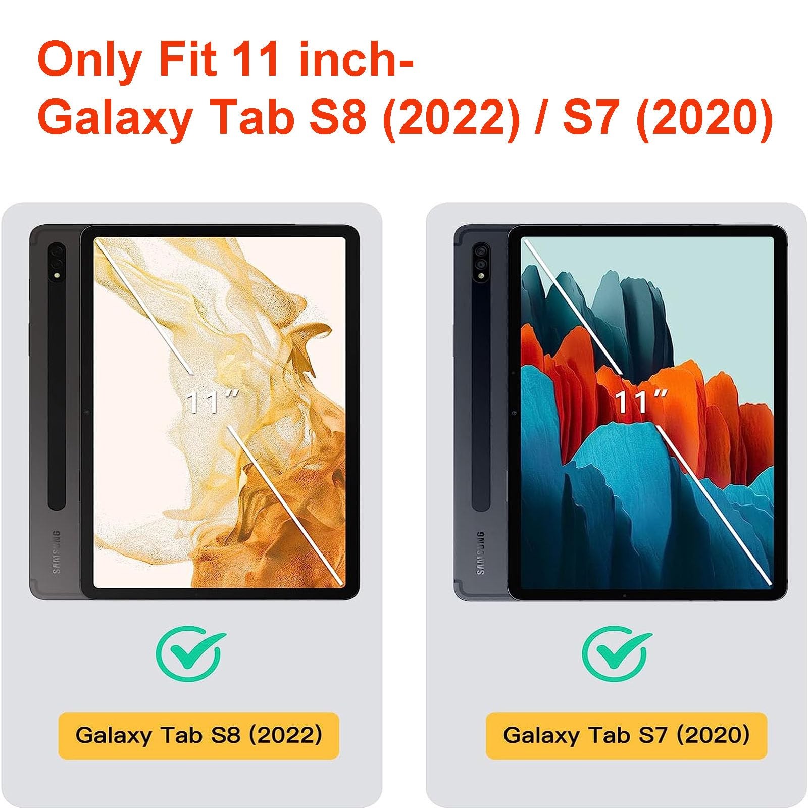 Leopard Case for Galaxy Tab S8/S7 11" – SM-T870/T875/X706 Stand