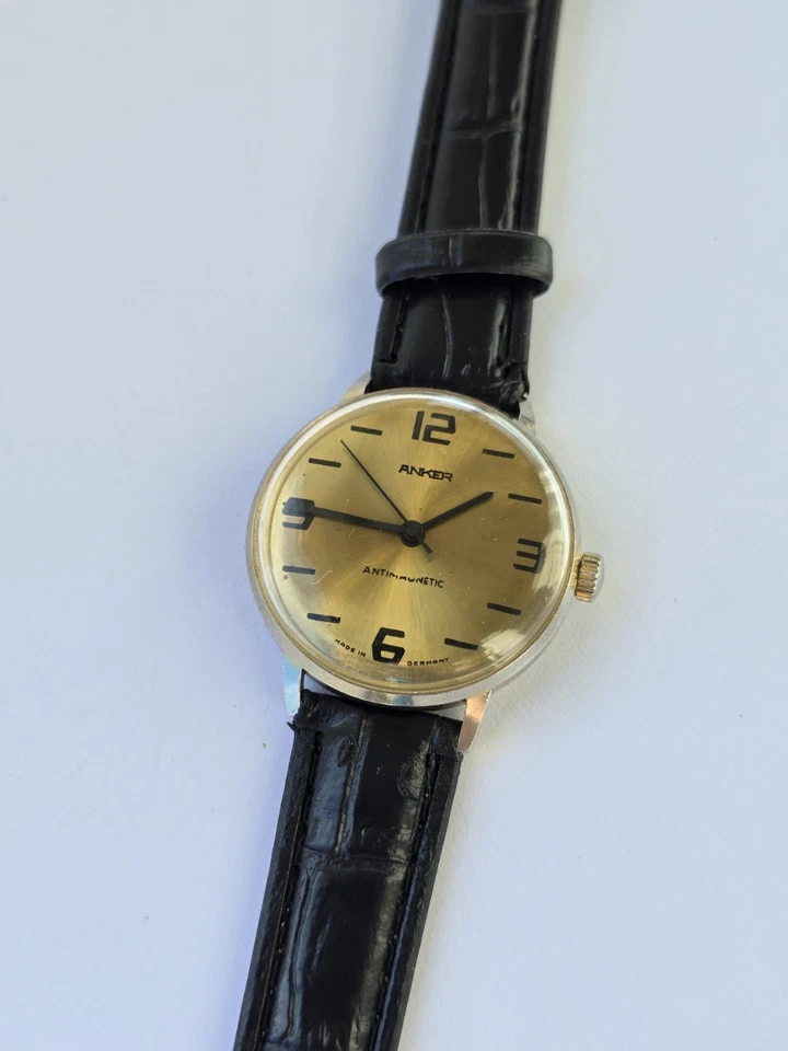 Vintage Uhr Anker Anti Mechanic Retro Watch Made In Germany Herren Uhr Original  - Bild 3 von 4