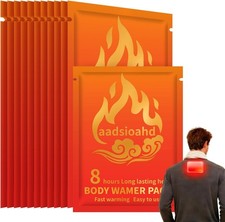 XL Body Warmers Heat Patches 12 Pack Air Activated Disposable 8 Hour Heat
