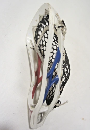 WARRIOR EVO XE X EVOLUTION MENS LACROSSE STRUNG HEAD LAX RED WHITE BLUE Used USA