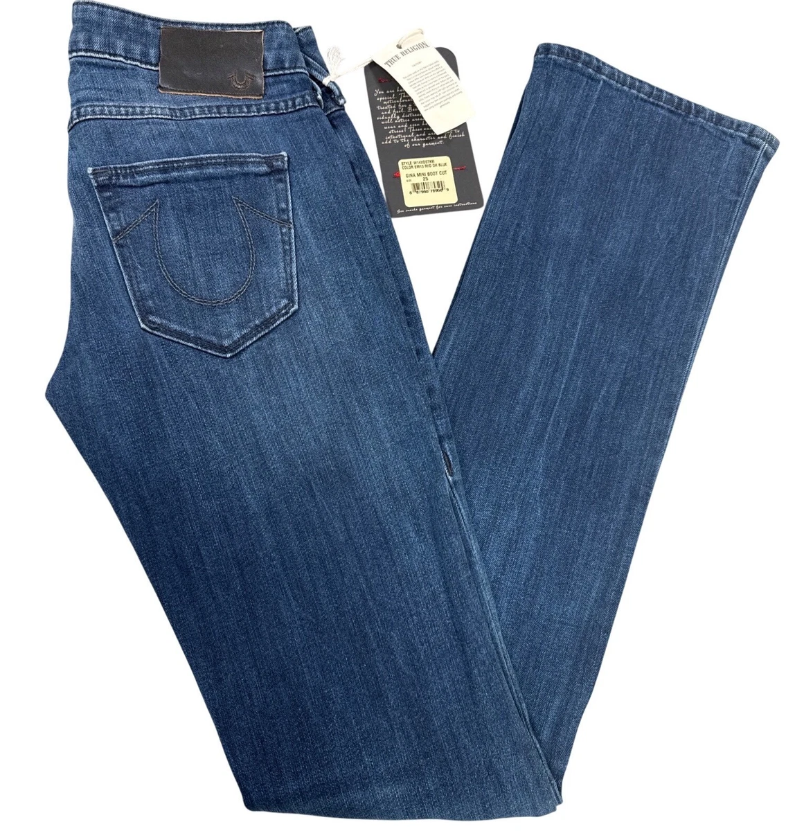 True Religion 33 in Inseam Low (6.5-8.5 in) Rise Jeans for Women
