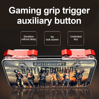 #ad 1Pair PUBG Auxiliary Button Mobile Game Controller Shooting Handle Fast Pressure $9.56