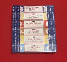 Satya NAG CHAMPA Incense Sticks, Variety Assorted 12 x 15 gram Pack