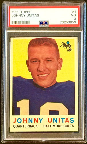 1959 Topps Johnny Unitas #1 card