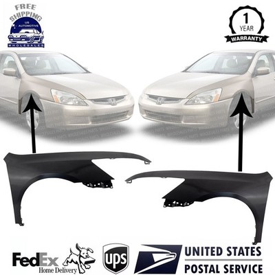 Front Fender Left and Right For 2003-2007 Honda Accord 4-Door Sedan USA