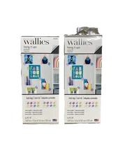 (2) Wallies HANG IT UPS Peel & Stick hashtag Clips Remove Reposition 32 Pieces