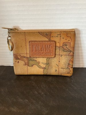 Alviero Martini 1A Classe Geo Map Small Coin Bag/Pouch