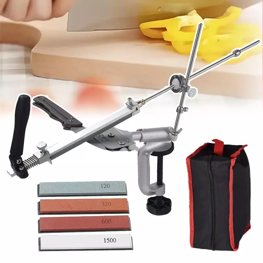 Adjustable Professional Knife Sharpener Fix Angle Kitchen Sharpening System kit