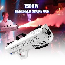 PAIDUN 1500W LED RGB Smoke Fog Gun Machine Handheld Cannon Night Club DJ Disco