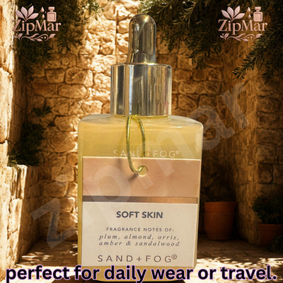 Sand +Fog Soft Skin Eau De Parfum Oil 1.7oz/50ml New Plum Almond Scent Fast Ship