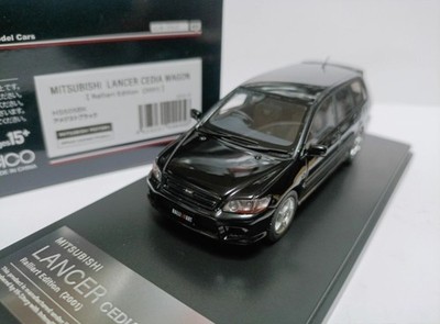 Hi Story 1:43 Mitsubishi Lancer Cedia Ralliart 2001 schwarz Diecast Modellauto