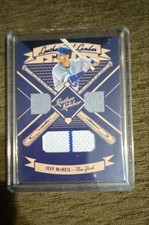 2019 Panini- Leather and Lumber Triple Relics Jeff McNeil #LLT-JM Blue (MEM, RC)