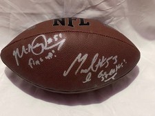 MIKE &MAURKICE POUNCEY BROTHERS Signed NFL Football