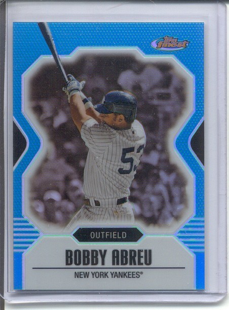 2007 FINEST BLUE REFRACTOR #81 - BOBBY ABREU #ED 246/299
