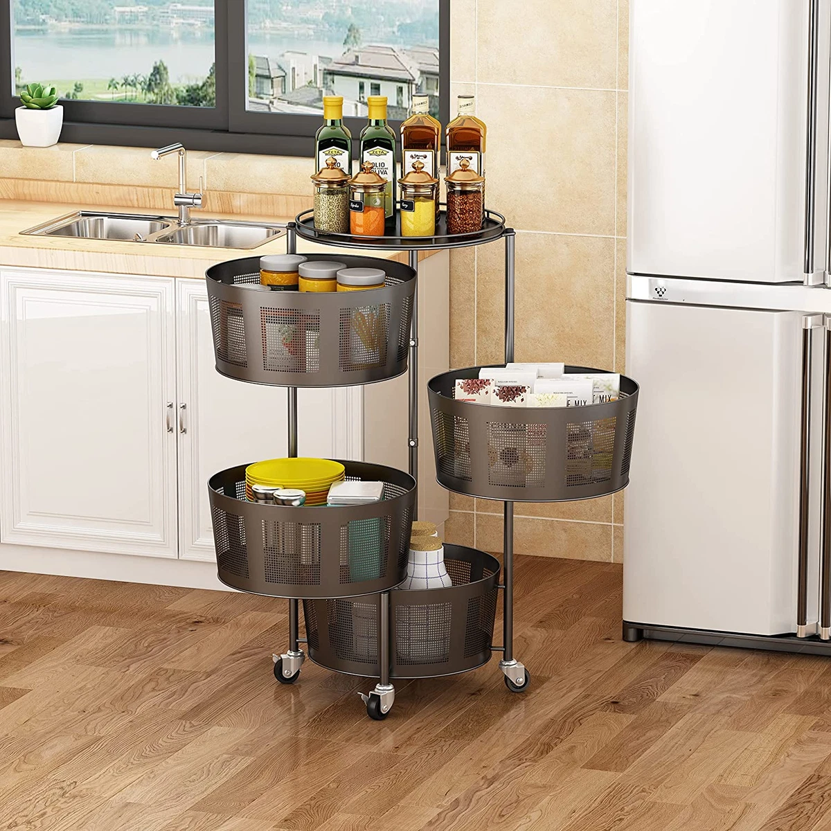 Rotating shelf kitchen sales