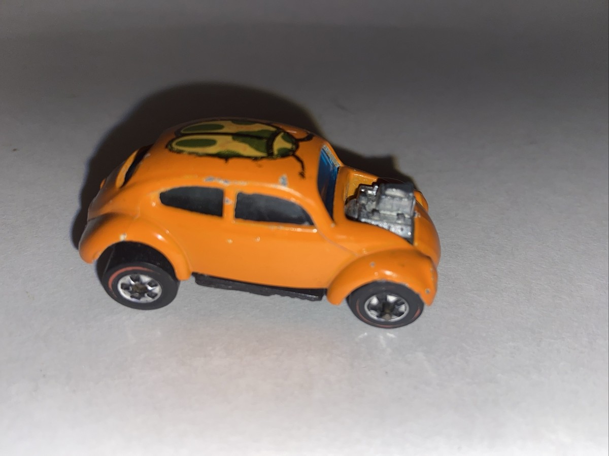 Vintage 1967 Mattel Hot Wheels Redline Custom Volkswagen Orange VW