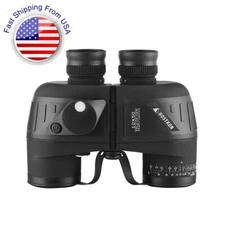 10X50 Binoculars Marine Military BAK4 Prism Waterproof With Compass Rangefinder