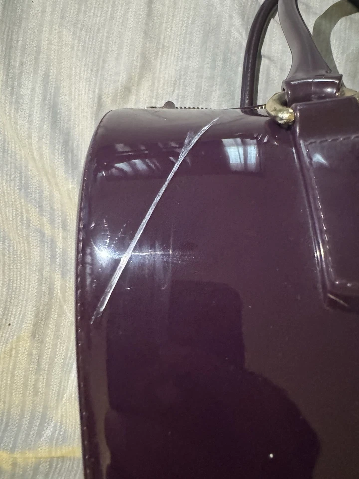 Bolsa tote feminina roxa Furla Candy - Imagem 3 de 4