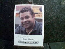 Craig Charles (Lloyd Mullaney) Pre-Print Coronation Street Original Cast Card Tv