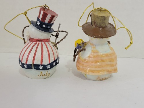 SNOWMAN COLLECTOR'S TREASURE - Snowman Ornament of the Month - Full Year - Picture 16 of 21