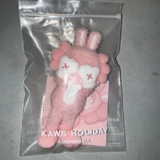 KAWS HOLIDAY INDONESIA Plush Charm Pink [keychain] Brand New