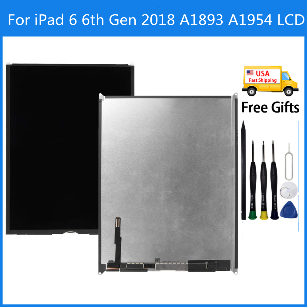 For iPad 6 6th Gen 9.7 2018 A1893 A1954 LCD Display Touch Screen