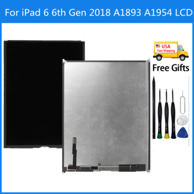 For iPad 6 6th Gen 9.7 2018 A1893 A1954 LCD Display Touch Screen