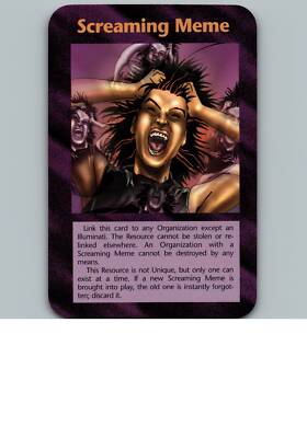 Screaming Meme | Illuminati INWO CCG 1995 SJG | Resource