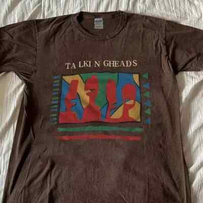 Talking Heads Band 90s Retro style Brown Unisex T shirt S-5XL HH02981