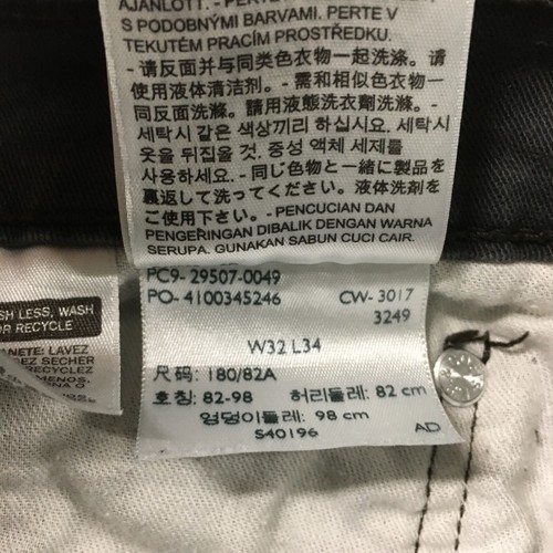 Levis 502 Tapered Fit Jeans Mens 32x34 (actual 32x30) Gray Cotton Blend Mid Rise - Picture 14 of 16