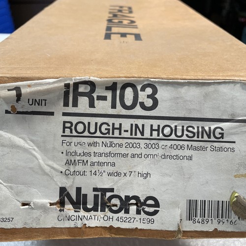 Nutone IR-103 Rough-In Frame for IM-2003, IM-3204 or IMA-4006 - Picture 4 of 4