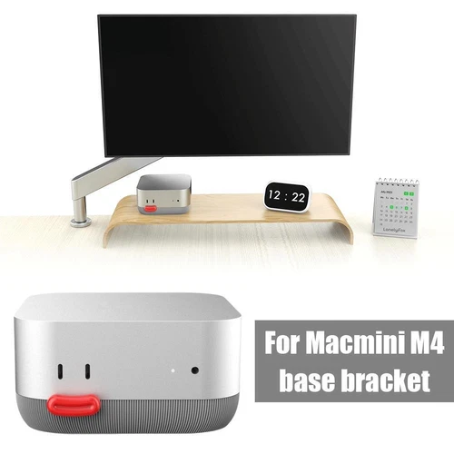Pour Macmini M4 support de base impression 3D bouton d'alimentation avant périp=