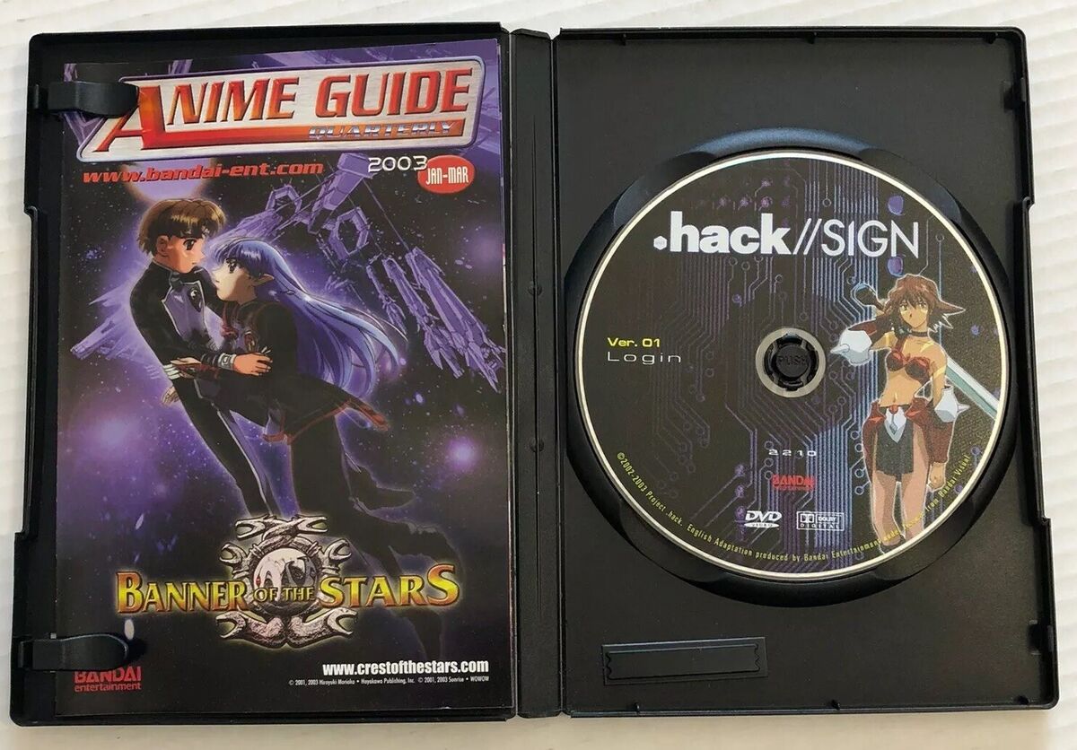 .HACK Sign Version 1 Login DVD Episodes 1-5 Platinum Series 2003 Anime